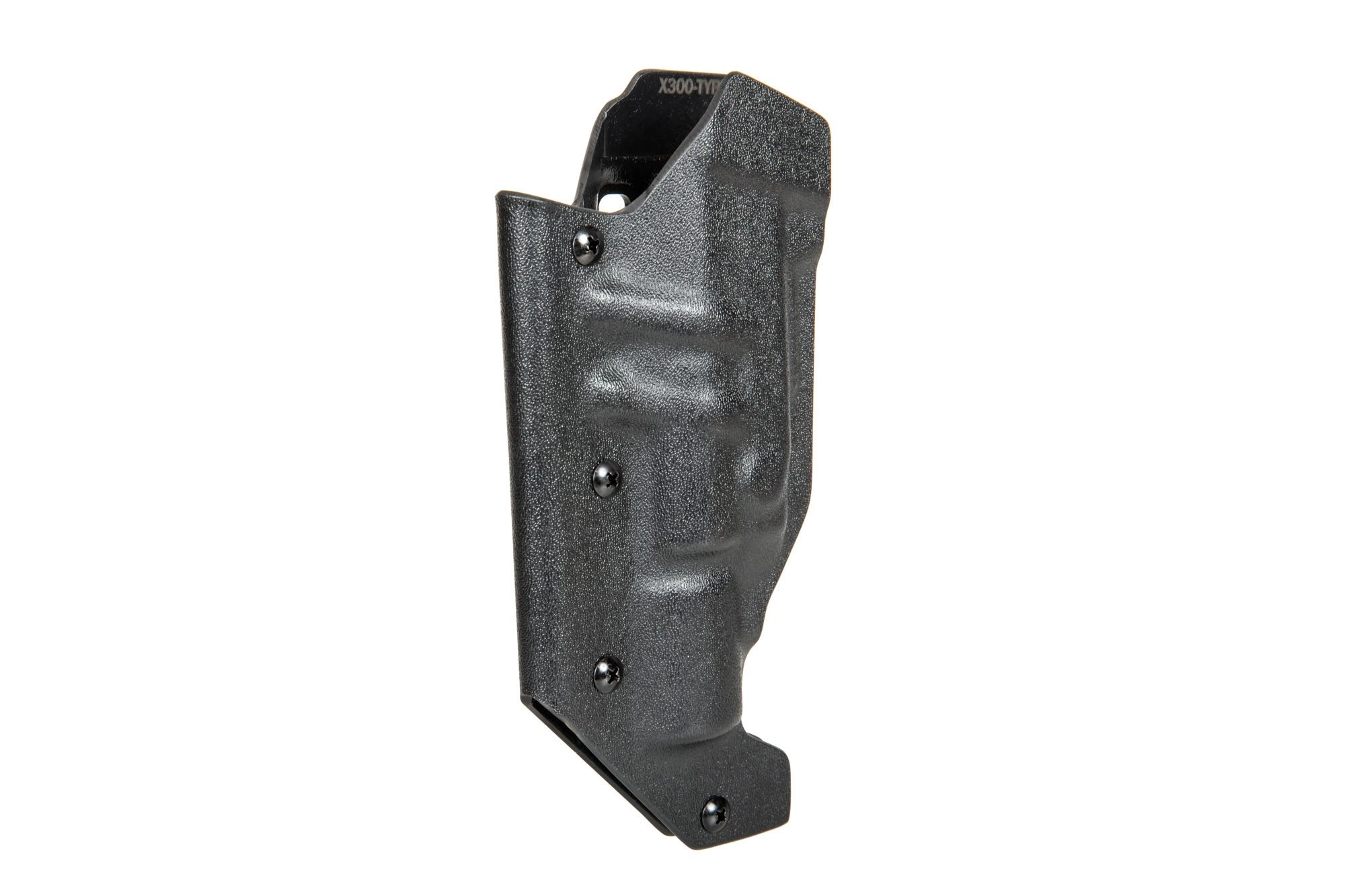 Kabura Kydexowa do replik GBB z latarką X300 i tłumikiem (TYP 2) - Czarna OD-G-PRI-29-033184-00 asgbox.pl Kabura Kydexowa do replik GBB z latarką X300 i tłumikiem (TYP 2) - Czarna - obrazek 4