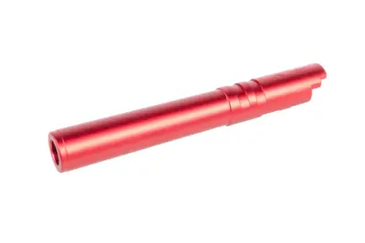 Aluminiowa lufa zewnętrzna 5KU do replik TM Hi-Capa 5.1 Czerwona - obrazek 2