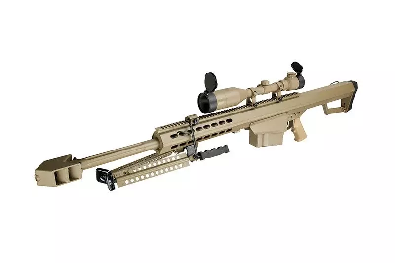 Replika karabinu wyborowego SW-02A CQB z lunetą i dwójnogiem - tan OD-G-SWL-01-002675-00 asgbox.pl Replika karabinu wyborowego SW-02A CQB z lunetą i dwójnogiem - tan - obrazek 11