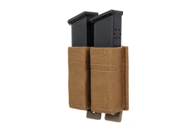Podwójna ładownica na magazynki  pistoletowe Wosport Coyote Brown - obrazek 3