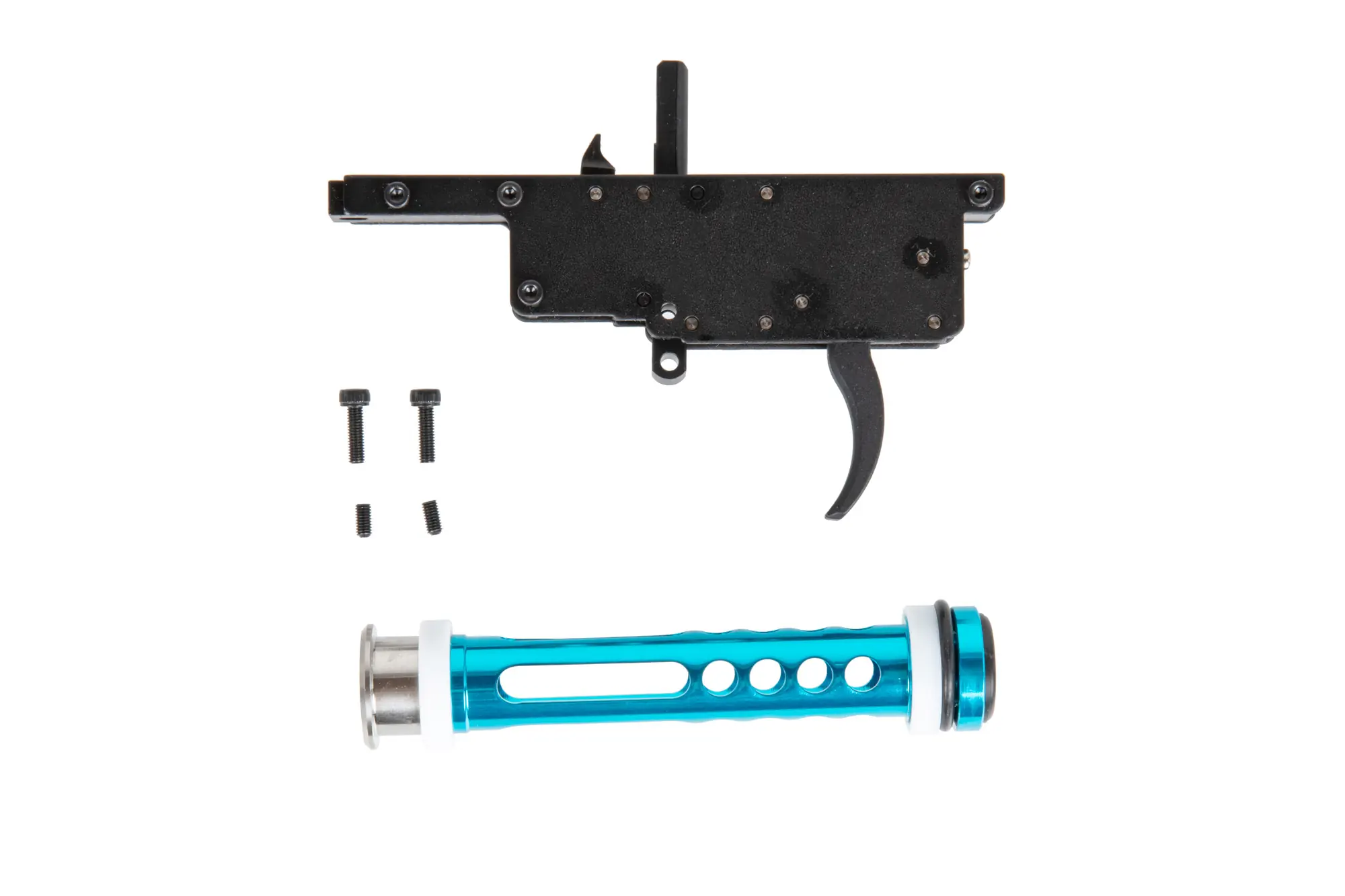 Wzmocniony stalowy zespół spustowy Zero Trigger System + aluminiowy tłok Action Army do replik VSR-10 AAR-08-042846-00 asgbox.pl asgbox.pl - Wzmocniony stalowy zespół spustowy Zero Trigger System + aluminiowy tłok Action Army do replik VSR-10