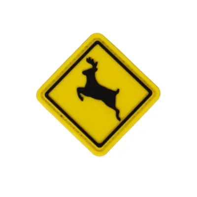 asgbox.pl - Naszywka PVC - Uwaga! Jeleń