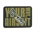 asgbox.pl - Naszywka Specna Arms Your way of Airsoft Zielona