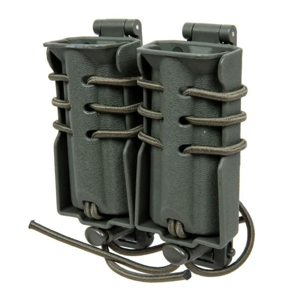 asgbox.pl - Ładownica na 2 magazynki 9mm Wosport Urban Assault Quick Pull Oliwkowy