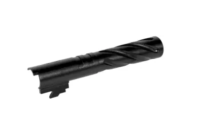 Aluminiowa lufa zewnętrzna LA Capa Customs TORNADO do replik TM Hi-Capa 4.3 Czarna - obrazek 3