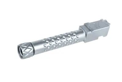 Aluminiowa lufa zewnętrzna 5KU do replik Umarex G19 GBB Jasno Szara - obrazek 3