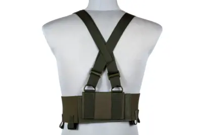 Kamizelka Low-Vis typu Chest Rig - Oliwkowy - obrazek 4