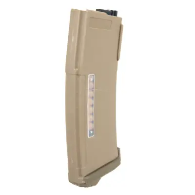 Alternative view of Magazynek Polimerowy Mid-Cap na 175 kulek Tornado z atrapami naboi do replik M4/M16 Tan