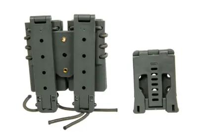 Ładownica na 2 magazynki 9mm Wosport Urban Assault Quick Pull Oliwkowy - obrazek 2