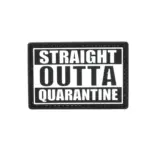 asgbox.pl - Naszywka 3D - Straight Outta Quarantine