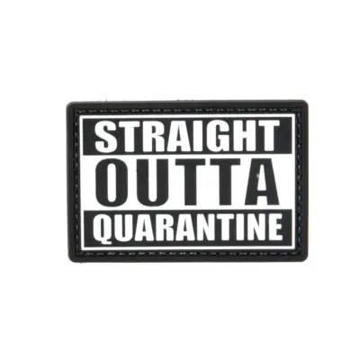 asgbox.pl - Naszywka 3D - Straight Outta Quarantine
