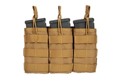 Potrójna ładownica na magazynki Open Koga - Coyote Brown - obrazek 5