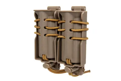 Ładownica na 2 magazynki 9mm Wosport Urban Assault Quick Pull Tan - obrazek 3