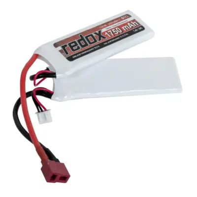 asgbox.pl - Akumulator LiPo Redox 1750 mAh 7.4 V 30C (1+1) Dean