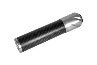 Karbonowy tłumik dźwięku DSL2 36x150mm - Srebrny - obrazek 3