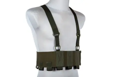 Kamizelka Low-Vis typu Chest Rig - Oliwkowy - obrazek 5