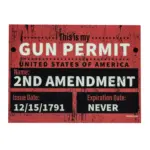 asgbox.pl - Prostokątny Magnes - GUN PERMIT