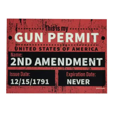 asgbox.pl - Prostokątny Magnes - GUN PERMIT