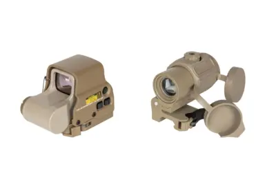 Zestaw celownika XPS 3-2 + Magnifier G43 3x  - Tan - obrazek 3