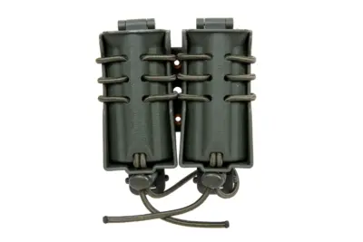 Ładownica na 2 magazynki 9mm Wosport Urban Assault Quick Pull Oliwkowy - obrazek 3