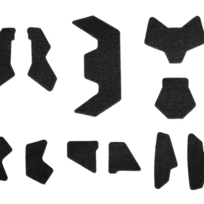 asgbox.pl - Zestaw rzepów do hełmu typu SHC - Czarny