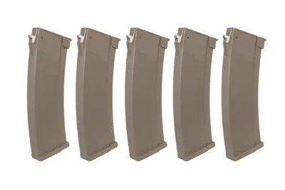 Zestaw 5 magazynków Mid-Cap S-Mag do serii J 175 kulek Tan - obrazek 3