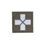 asgbox.pl - Naszywka MED Cross Odblaskowa - Ranger Green