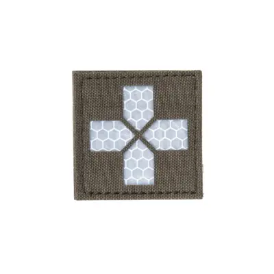 asgbox.pl - Naszywka MED Cross Odblaskowa - Ranger Green