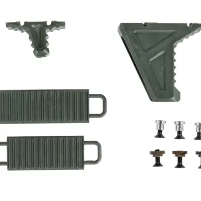 asgbox.pl - Chwyt przedni JJ Airsoft JA-1392 typu Hand Stop na Keymod/M-LOK Oliwkowy