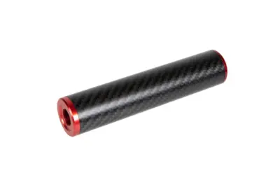 asgbox.pl - Karbonowy tłumik dźwięku 30x150mm - Czerwony