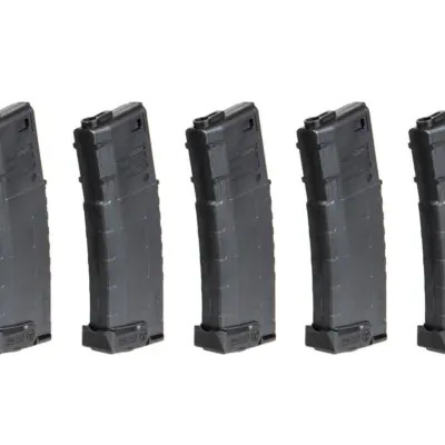 Zestaw 5 magazynków mid-cap 140 kulek do replik AMB Mutant - czarny AMB-05-032672-00 asgbox.pl