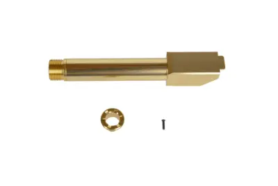 Lufa zewnętrzna "2 Way Fixed" Non-Recoiling do replik Umarex Glock 19X - Złota - obrazek 3