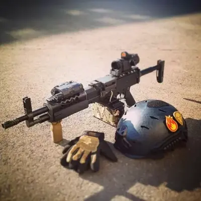 Replika lekkiego karabinu maszynowego LMG OD-G-CLA-01-007819-00 asgbox.pl