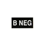asgbox.pl - Naszywka - Typ Krwi - B NEG