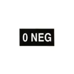 asgbox.pl - Naszywka grupa krwi 0 NEG