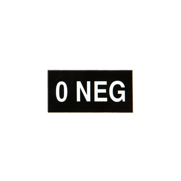 asgbox.pl - Naszywka grupa krwi 0 NEG