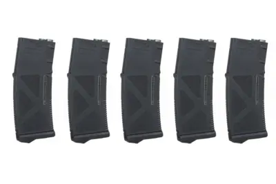 Magazynek Mid-Cap 130/ 30 kulek Arcturus EMM M4/M16 Variable-Cap do replik M4/M16 Czarny (5 pack) - obrazek 3