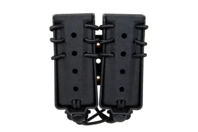 Ładownica na 2 magazynki 9mm Wosport Urban Assault Long Quick Pull Czarny - obrazek 3