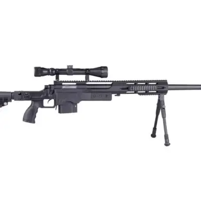 Replika karabinu snajperskiego MB4412D - z lunetą i dwójnogiem - czarna OD-G-WEL-03-009598-00 asgbox.pl