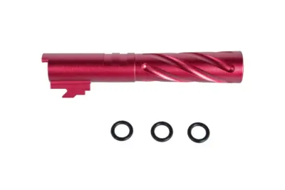 Aluminiowa lufa zewnętrzna LA Capa Customs TORNADO do replik TM Hi-Capa 4.3 Czerwona - obrazek 3