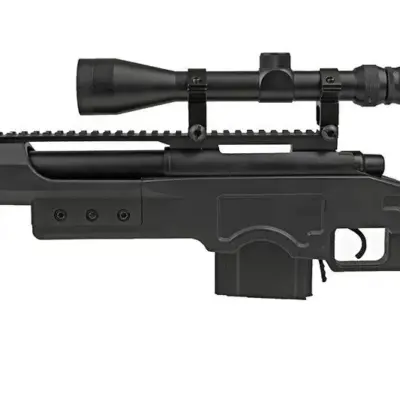 Replika karabinu snajperskiego MB4411D - z lunetą i dwójnogiem - czarna OD-G-WEL-03-006031-00 asgbox.pl