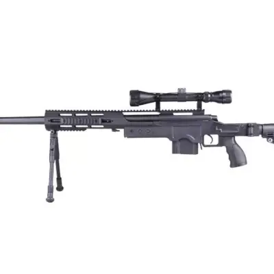 Replika karabinu snajperskiego MB4412D - z lunetą i dwójnogiem - czarna OD-G-WEL-03-009598-00 asgbox.pl