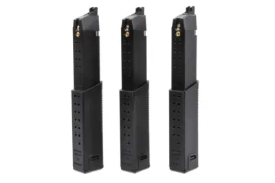 Zestaw 3 magazynków 60 kulek Green Gas Krytac do replik Kriss Vector Czarny - obrazek 3