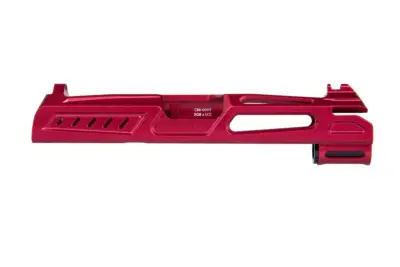 Aluminiowy zamek LA Capa Customs x SpeedQB COBRA do replik TM Hi-Capa 4.3 Czerwony - obrazek 3