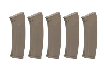 Zestaw 5 magazynków Mid-Cap S-Mag do serii J 175 kulek Tan - obrazek 4