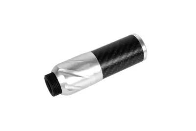 Karbonowy tłumik dźwięku DSL2 36x100mm - Srebrny - obrazek 3