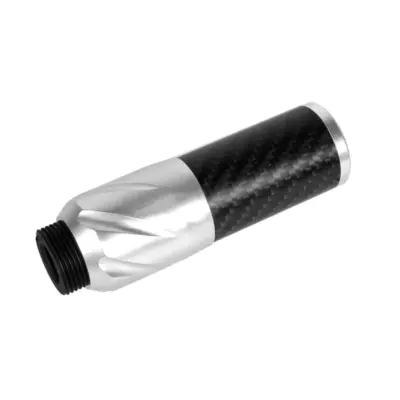 Karbonowy tłumik dźwięku DSL2 36x100mm - Srebrny CRI-09-037686-00 asgbox.pl Karbonowy tłumik dźwięku DSL2 36x100mm - Srebrny CRI-09-037686-00 asgbox.pl