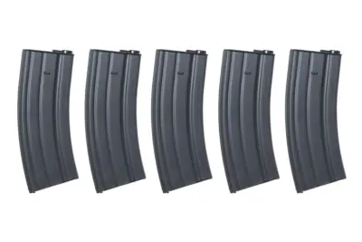 Zestaw 5 sztuk metalowych magazynków low-cap 70 kulek Specna Arms Czarny - obrazek 3