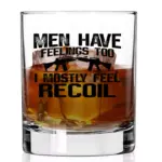 Szklanka do Whisky - MEN HAVE FEELINGS - obrazek 2