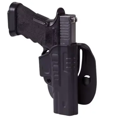 asgbox.pl - Kabura Fast Draw z płetwą na pas do pistoletów Glock 17 - czarna